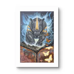 Animarii Unzipped No.1: The Rhino — The One Who Moves Mountains · Fine Art Print