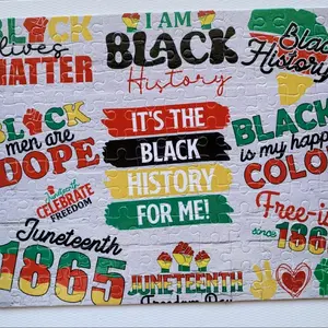 Black History Matters Puzzle - Customizable Puzzle with Black History Theme - Ideal for Educational Use