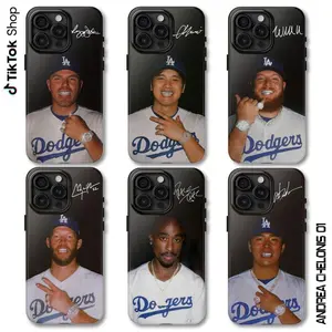 Los A 2025 Champions Phone Case, Baseball Signature Phone Cover, Game Day for IP 11 - 17 pro Max