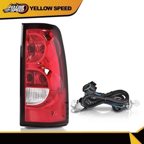 ALLGOOD LED Brake Light - Right-Side Rear Taillight Assembly with Harness, Bolt-On Fit, Brake Signal Compatible for 2003-2006 Chevy Silverado Trucks
