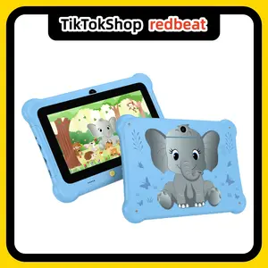 Redbeat B1 Kids Tablet 6GB RAM 32GB ROM Expandable to 1TB Built-in Stand 3G/5G WiFi Eye Health Mode Drop-Resistant Design for New Year Birthdays or Holidays Gifts Black Friday Flash Sale Halloween