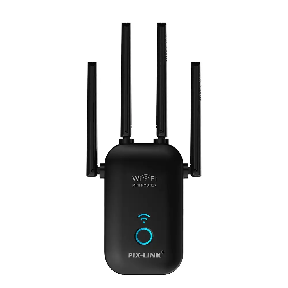 Dual-band Gigabit Wireless Router with Four Antennas, Wireless Repeater, Signal Amplifier