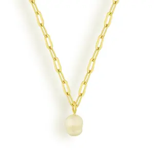 EVRY JEWELS Gold or Silver Plated Women's Hypoallergenic Seabreeze Necklace