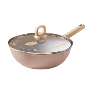COOKER KING Ceramic Crystal Wok (28 / 30 /32cm), Oil-Concentrating Non-Stick Wok, Lid Not Included,Suitable for Induction and Gas Stoves