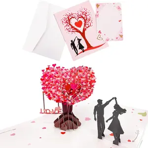 Romantic Valentine's Day  Love Tree Card – Personalized Greeting Gift for Wife Husband Couples