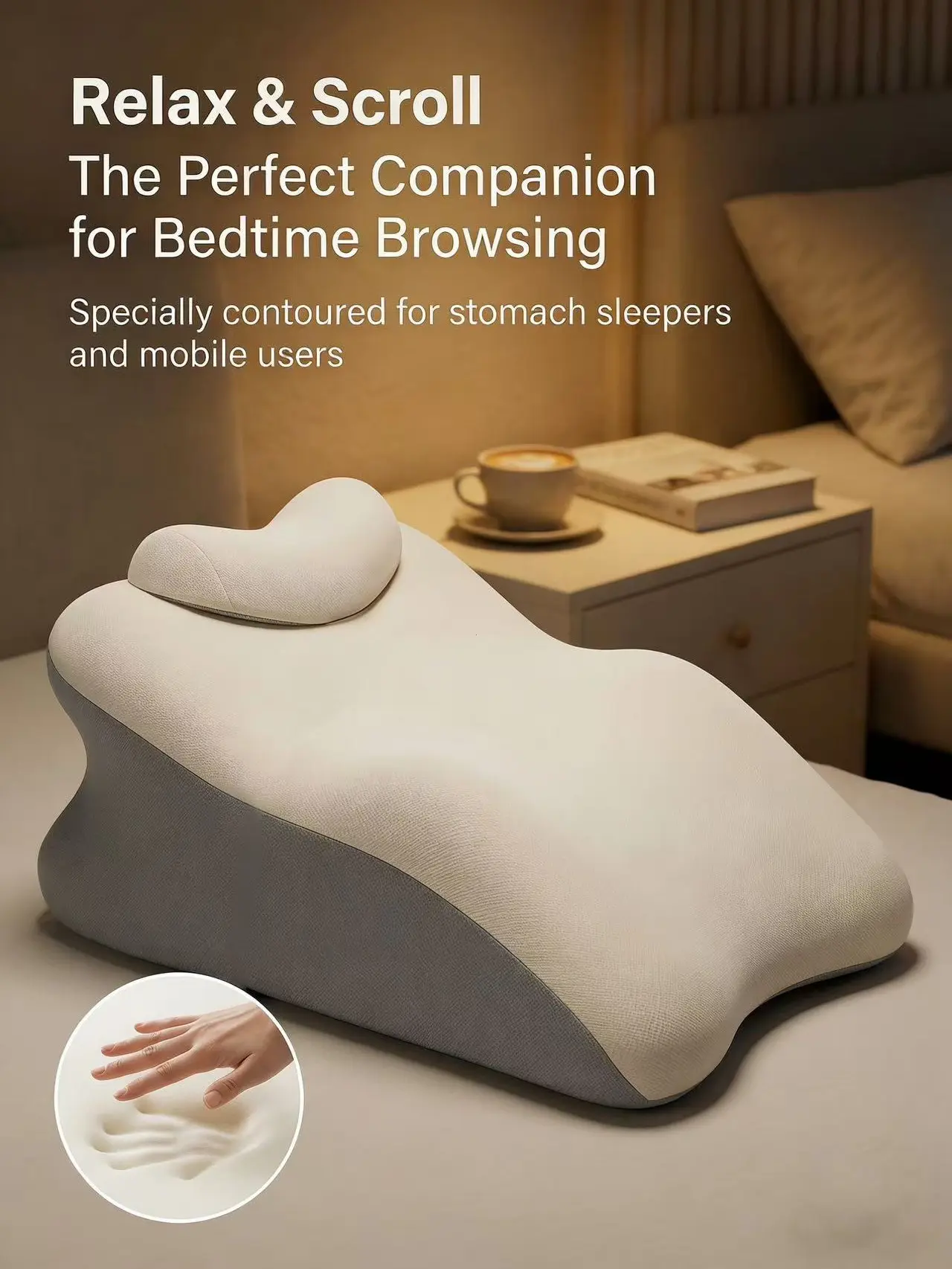 I Wedge Pillow, Body Pillow for Sleep Apnea, Neck Pain Relief, Post Surgery, Sleeping Comfort, Acid Reflux, Heartburn, Back Pain Relief and Snoring