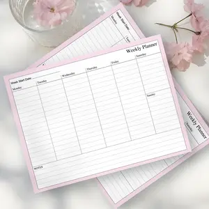 A4 Weekly Planner Notepad, Planner Notebook, 1 Count Undated Desk Pad To Do Tasks Planner with Checklist, Work Planner Office Stationery Supplies for Home & School & Office