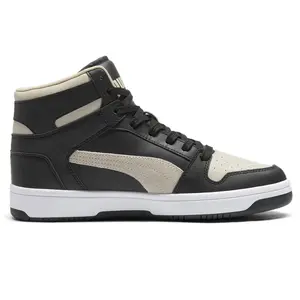 PUMA Mens Rebound Layup Dust High  Sneakers Shoes Casual - Beige, Black