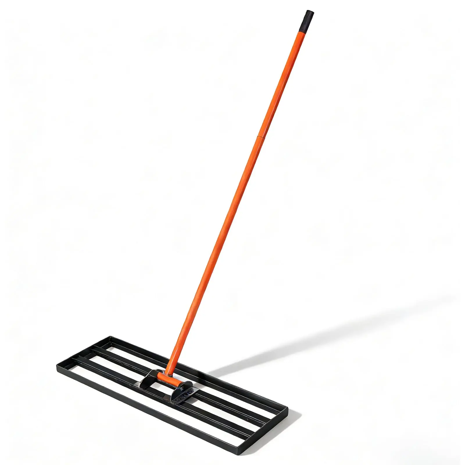 30-in Stainless Steel Landscape Rake with 6-ft Ergonomic Extended Handle, Heavy Duty Farm Rake with Curved Edge Glide & Extra-Wide Leveling Surface for Garden, Golf Lawn Use