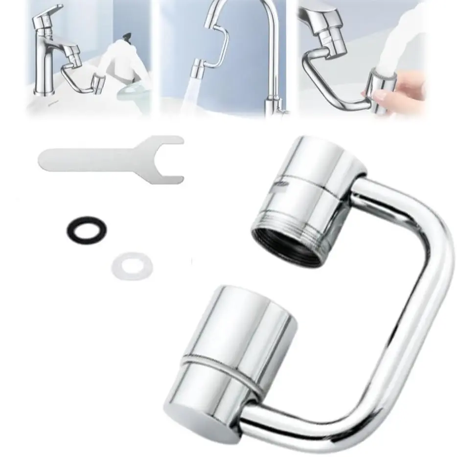 1 Piece Kitchen Faucet Extender, 360° Rotatable Faucet Sprayer With Dual Water Outlet Mode, Faucet Tap Adapter
