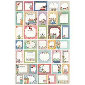 NEW! Home Town - Vintage Quilt Labels - Home Decorator Fabric - 36" x 54" Panel - by Lori Holt of Bee in My Bonnet - Riley Blake Designs - HD13602 PANEL