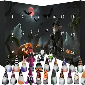 Halloween Dwarf Curse Countdown Calendar, 31 Days of Spooky Surprises, Castle Theme, Daily Gothic Dark Reveal, Pet-Friendly Decor