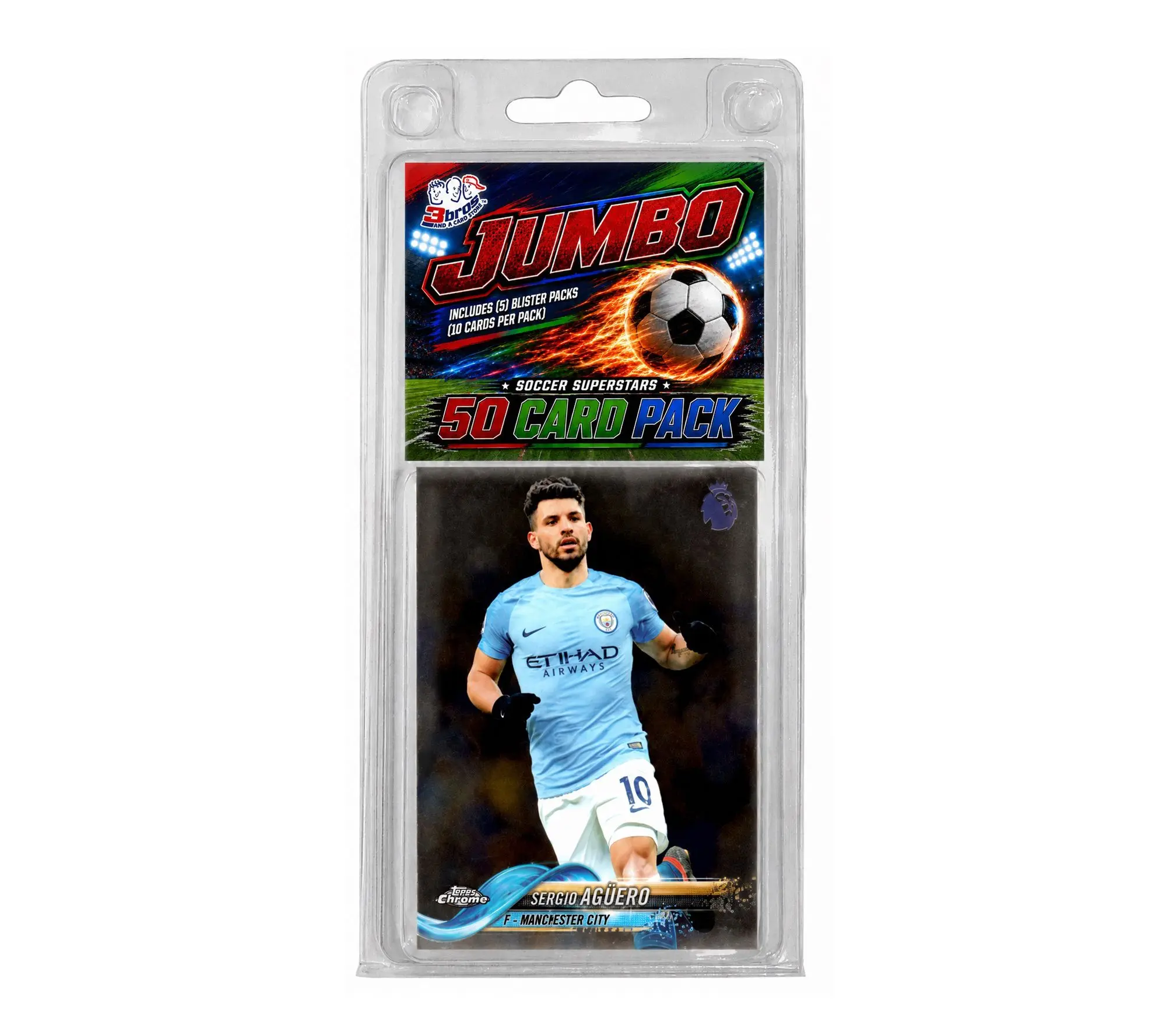 3bros And A Card Store 50 Card Soccer Jumbo Mix Lots