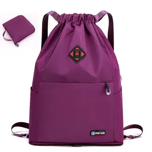 Lightweight Foldable Waterproof Drawstring Backpack Spacious Storage Bag for Gym Campus Travel Outdoor Adventures All Seasons Hiking Essentials gym bag