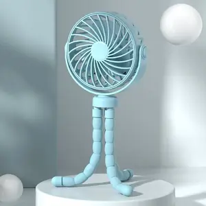 Handheld Octopus Fan for Baby Stroller, USB Rechargeable Outdoor Fan, Multi-Functional Portable Mini Folding Fan, Multifunction Cooling Fan, USB Charging Fan, Multifunctional Fan