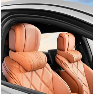 Ergonomic Car Headrest & Lumbar Support Set, Memory Cotton Neck & Back Cushions, Comfortable Driving, Adjustable Height, Soft Material, Car Seat Headrest, Car Accessories, Adjustable Headrests