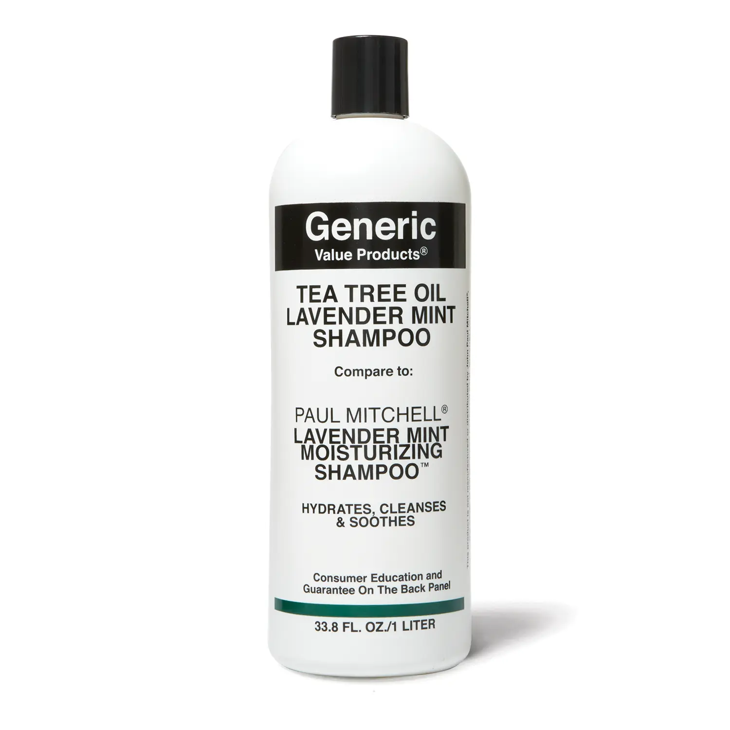 Generic Value Products Tea Tree Lavender Liquid Shampoo for Adults - Tea Tree Cleansing Hair Care Shampoo, Hydrating Haircare Cleanser, Moisturizing Dry Scalp Care, Rich Foam, Invigorating Scent, Tea Tree Shampoo