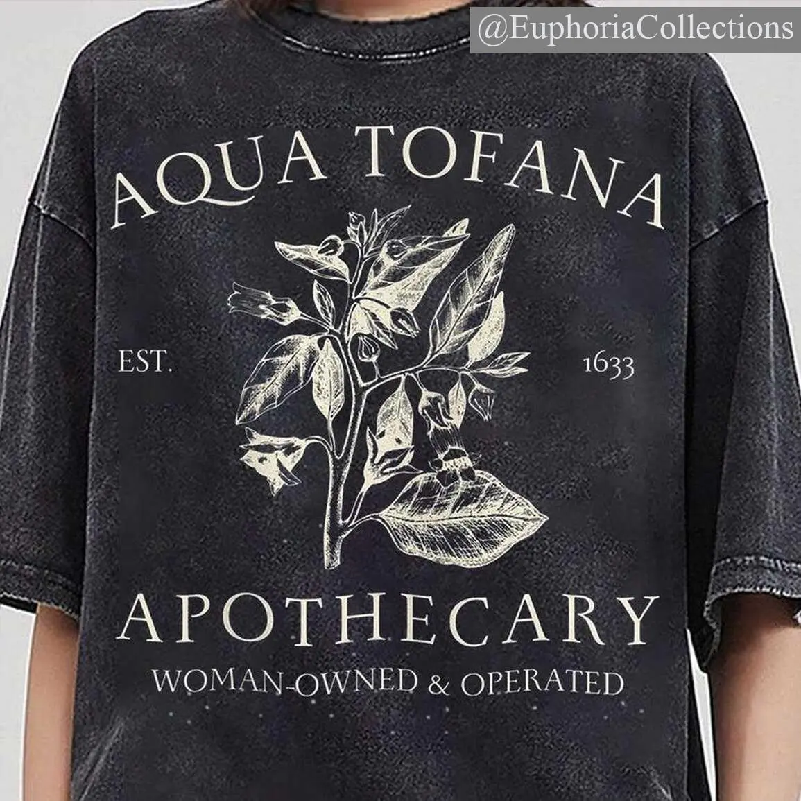 Aqua Tofana T-shirt, Poison Apothecary Inspired Graphic Tee, Giulia Tofana Feminist History Shirt, Dark Academia Murder Aesthetic