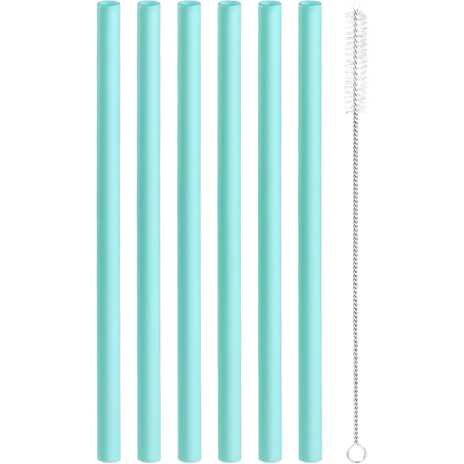 Replacement Straws Compatible with  Water Bottle Freepsip 24 Oz - Replacement  For  Cup 32 Oz -Accessories Set Include 6  Straws and 1 Cleaning Brush