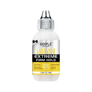 Lace Glue for Wigs 38ML- Strong Hold Transparent Wig Adhesive for Lace Front Wigs Waterproof Hair Bonding Glue for Natural Look Invisible