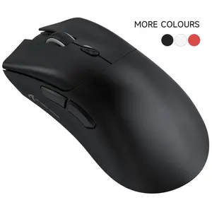 ATTACK SHARK R1 Wireless Gaming Mouse, Rechargeable Ultra-light Mouse with Anti-slip Stickers, Gaming Mouse Supports BT/2.4G Wireless/Wired Three Modes