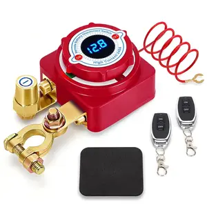 Remote Battery Disconnect Switch 12V 240A, Upgrade Battery Kill Switch for car 12V 240A, with Led Voltage Display, Prevent Battery Drain, Remote Battery Kill Switch for Car, Truck, RV