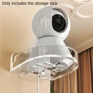 Adjustable Camera Wall Mount Bracket, No Drill Space-Saving Holder, Sturdy Indoor Outdoor Installation, Easy Setup