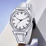 1pc PINTIME Preppy Style Men'S Watch - Quartz Movement, Silicone Band, Luminous Hands, Round Dial, Battery-Operated, Non-Rechargeable, Fashionable Accessory for All Occasions