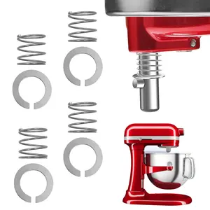 Stainless Steel Spring & Gasket Set for Vertical Kitchen Mixer, Kitchen Mixer Attachment Set, Household Kitchen Appliance Parts, Replacement Parts