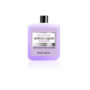 40ml Acrylic Liquid Monomer for Nail Strong Bond for Acrylic Powder & Nail Tips, Self-Leveling for Smooth Application Sculpting, Salon Quality for Nail Techs & Lovers