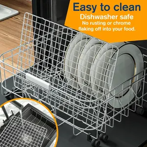 Stainless Steel Cooling Rack for Baking Set of 2 | 10x15 Oven Safe Wire Rack for Cooking Roasting Grilling | Dishwasher Safe Baking Rack