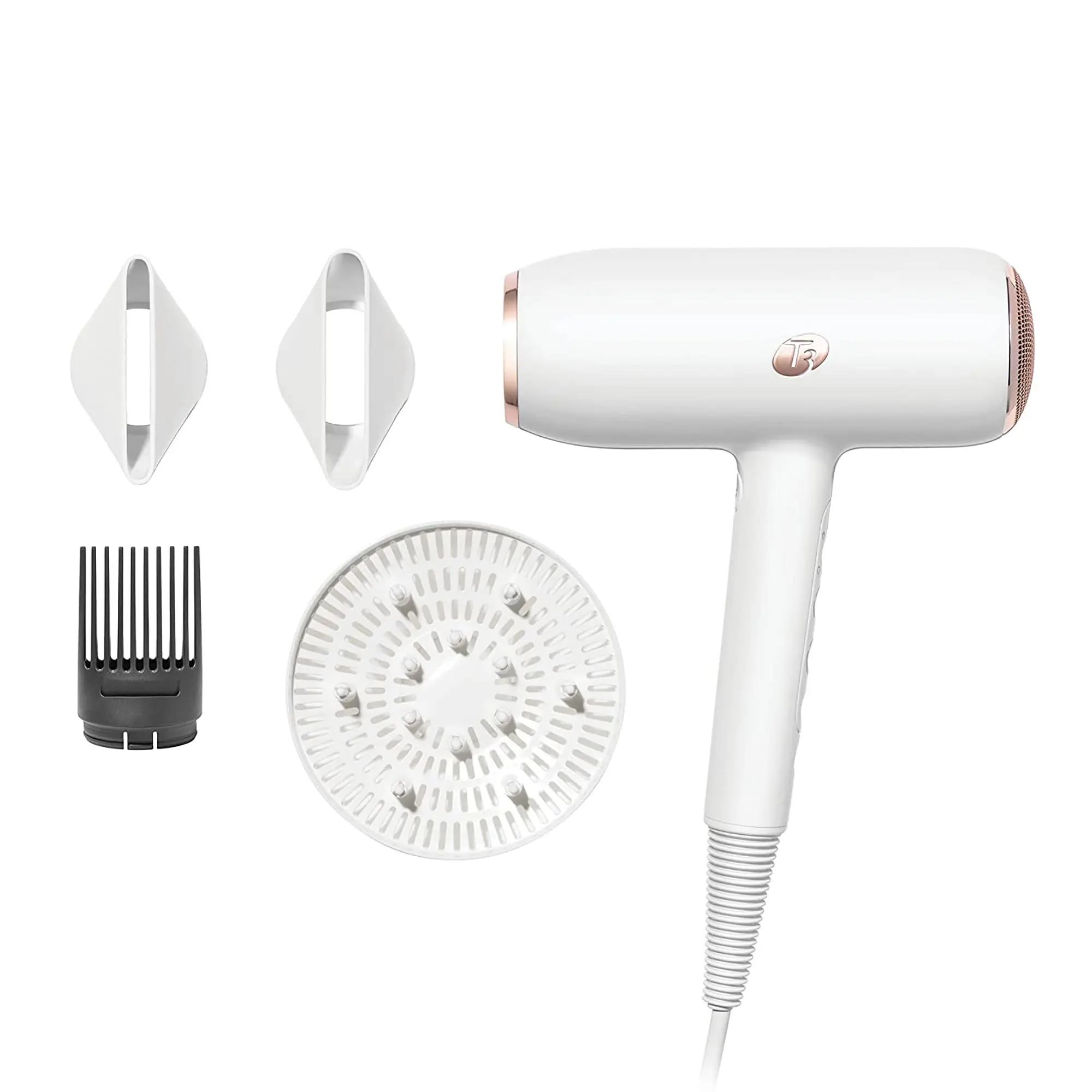 T3 Featherweight StyleMax Super Set Smooth Fast-Drying Multifunctional Lightweight Blowdryer, Professional Hair Dryer for Efficient Styling
