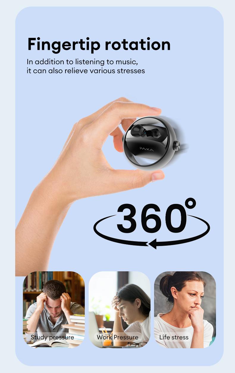 PAXA Ctbuds In-ear & clip-on 2-in-1 wireless Bluetooth Headphones, Bluetooth 6.0 ,Comfortable Wearing & IPX5 Waterproof Sports Earbuds for Work, Fitness ,Two earphones connected at the same time for uninterrupted listening ,Couple earphones