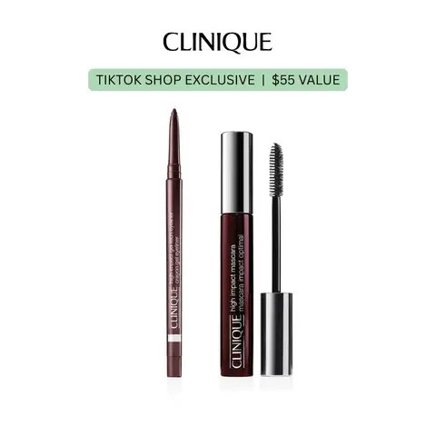 [Clinique] High Impact Eye Duo - High Impact Gel Tech Eyeliner + High Impact Mascara |  | Silky smooth | Long-Lasting | Waterline-Safe | Black Honey | Black