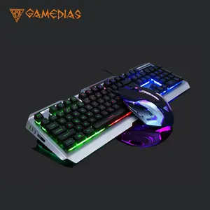 T32 Model Glowing Gaming Keyboard and Mouse Combo, Equipped with RGB Lights, 2.4GHz Tech