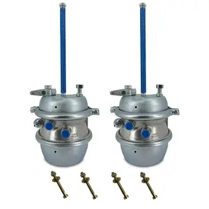TORQUE 2 Pack of Type 30/30 Air Brake Chamber Sealed 2.5" Stroke Fully Threaded for semi Truck Trailer with 4 Extra Caging Bolts (Replace Bendix 165255 K049898 Haldex GC3030) (TR3030C + 4 x TR800921)