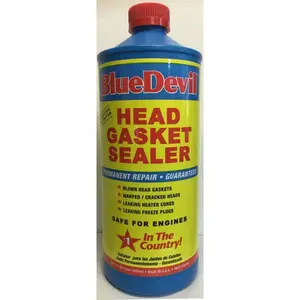 Plews & Edelmann 107861 32 oz V8 Devil Permanent Head Gasket Sealant, Blue