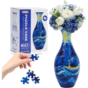 3D Puzzle Planter Vase for Adult, 160 Pieces DIY Flower Vase for Home Decoration - Perfect Housewarming Gift (Sailing Dreams)