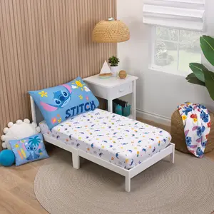 Disney "S" is for Stitch 2 Piece Toddler Sheet Set