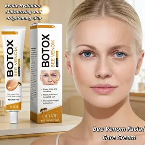 OUHOE Bee Venom Facial Care Cream, Gentle Hydrating Moisturizing Brightening Radiant Skin, Smooth Soft Skincare Paste, Daily Moisture Hydrate, & Wrinkle Reduction Moisturizer