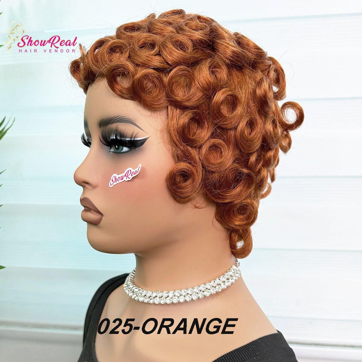 ShowReal 025 Chioma Wig Short Pixie Cut Wig Pin Curls Black Mommy Wig Curly Bomb #99J #1B/30 #4 #1B/4/27 #4/30/4 Colorful Brizalian Virgin Human Hair Style Wigs For Black Women ShowReal 025 Chioma Wig Short Pixie Cut Wig Pin Curls Black Mommy Wig Curly Bomb #99J #1B/30 #4 #1B/4/27 #4/30/4 Colorful Brizalian Virgin Human Hair Style Wigs For Black Women