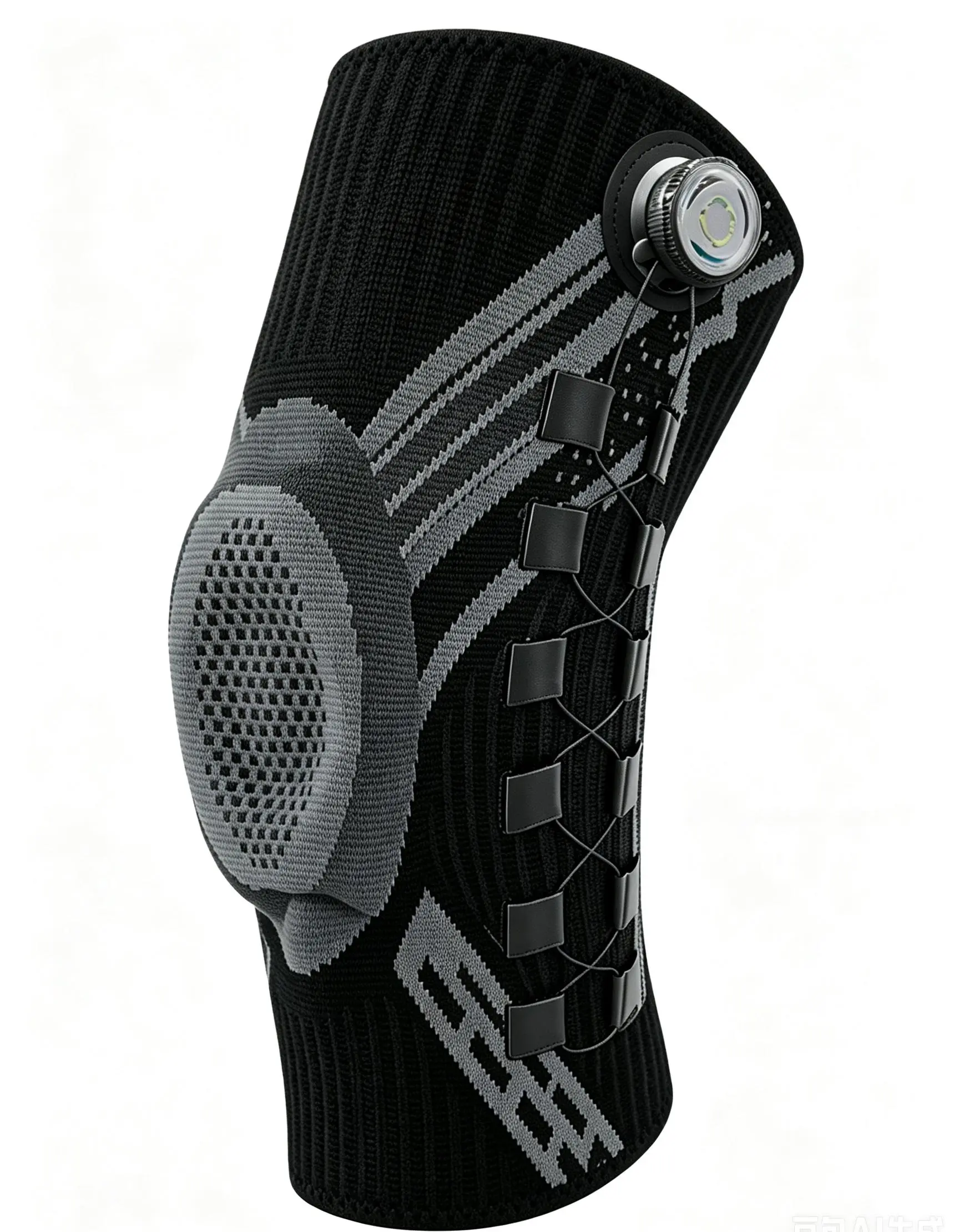Dial-Knob Adjustable Knee  brace - 4-Way Stretch Knit, Breathable, Sweat-Wicking Sports Protective Gear with Shock Absorption Pad for Athletes, Knee Pain Arthritis Relief, Basketball Use,Knee Support dual side stabilizer patellar belt