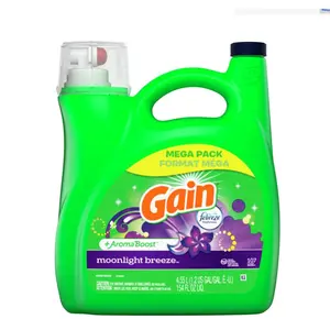 Gain + Aroma Boost Liquid Laundry Detergent, Moonlight Breeze Scent, 107 Loads, 154 fl oz