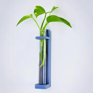 Minimalist L-Bar Wall Propagation Station | Sleek Single-Tube Vertical Plant Starter by VividForge