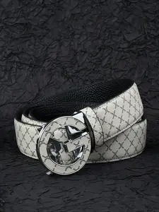 Men's Gg Pattern G Buckle Belt, Business Fashion Belt for Party, Daily Clothing Decor, Trendy All-match & Exquisite Belt for Birthday Gift, Leather Belts, Adjustable Belt