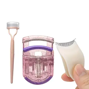 Soo slick 3-in-1 Eyelash Application Tool Kit | Portable Metal Teeth Eyelash Separator, Mascara Comb, and False Eyelash Applicator Makeup Cosmetic