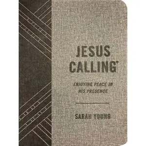 Jesus Calling, Textured Gray Leathersoft, with Full Scriptures: Enjoying Peace in His Presence (a 365-Day Devotional) (Jesus Calling®) by Sarah Young [Leathersoft Book]