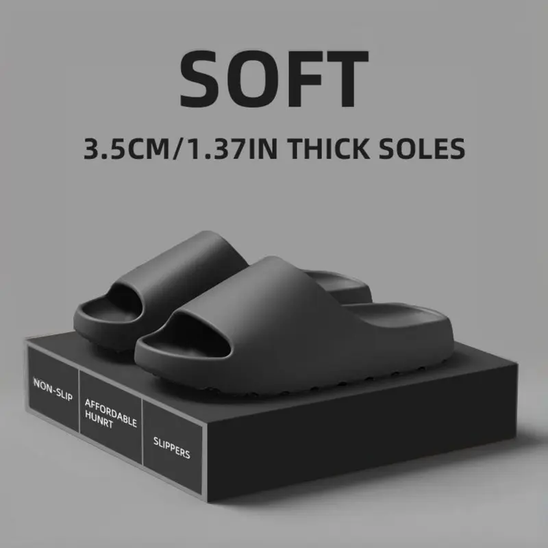 Men's Christmas Gift, Casual Outdoor Slippers, Soft Non Slip, Non-Slip Eva Slides for All Seasons, Lightweight Comfort for Home & Leisure, Lightweight Beach Slippers, Antislip Slippers, Affordable Slippers, Footwear