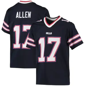 Unisex Josh Allen Buffalo Bills Game Player Jersey - Black