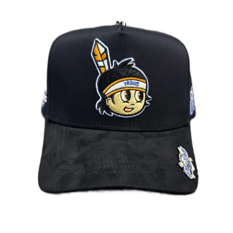 Hat CO Obregon Patches Black Yaqui Face